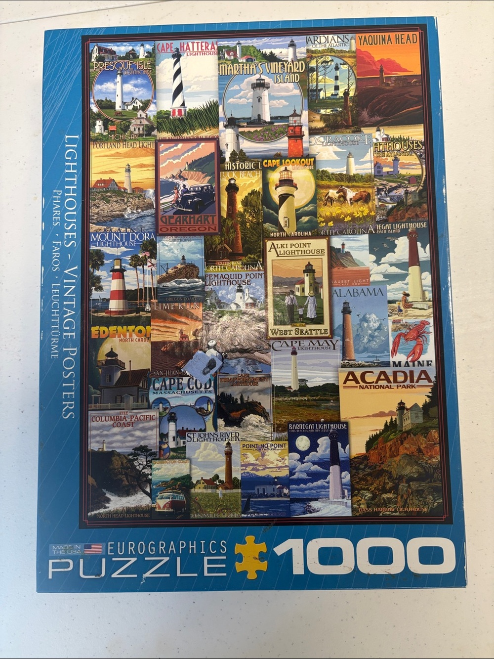 Lighthouse-Vintage Posters puzzle 1000 pieces